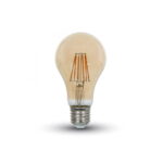 Lampadina LED Filamento E27 8W 720lm 300° LUCE CALDA 2200K - V-Tac 4472