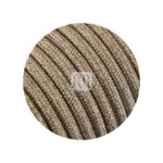 Cavo elettrico tessuto LAMÈ ORO 2*0,75mm Merlotti