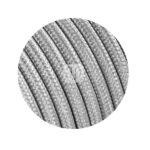 Cavo elettrico tessuto ARGENTO 2*0,75mm Merlotti