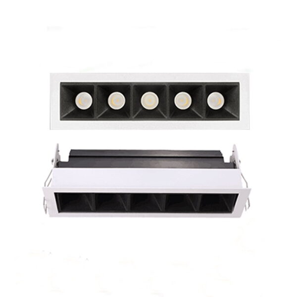 NV52C5X3W4K50WB Multilampada a incasso 15W 970lm 50° luce naturale 4000K CRI90 NVC - immagine 1