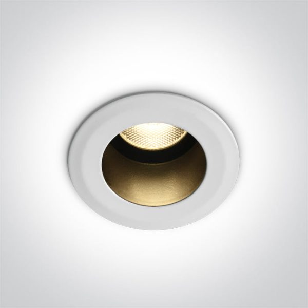 Faretto incasso LED COB 7W 450lm 38° 3000K CRI80 IP44 - OneLight - immagine 2