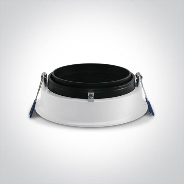 Portafaretto incasso nero 1xR111 GU10 max 75W Onelight - immagine 2