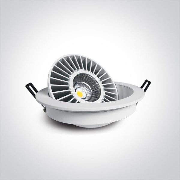 Faretto LED COB da incasso 15W 1114lm 38° 3000K CRI80 IP20 Onelight - immagine 3