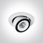 Faretto LED COB da incasso 25W 2450lm 35° 4000K CRI80 IP20 Onelight
