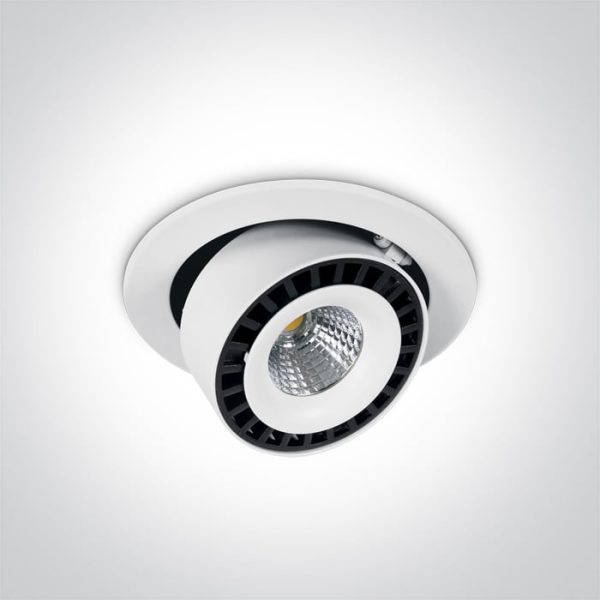 Faretto LED COB da incasso 25W 2450lm 35° 4000K CRI80 IP20 Onelight - immagine 1