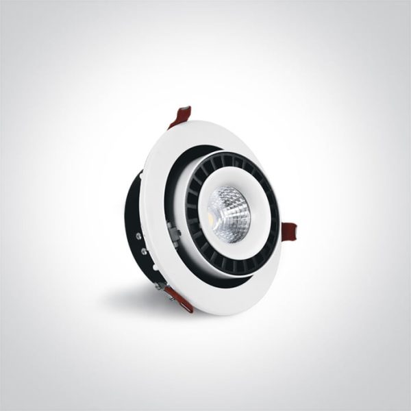 Faretto LED COB da incasso 25W 2450lm 35° 4000K CRI80 IP20 Onelight - immagine 3