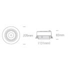 Faretto LED COB da incasso 25W 2450lm 35° 4000K CRI80 IP20 Onelight - immagine 2
