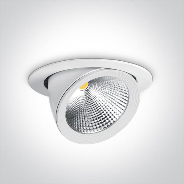Faretto LED COB da incasso 25W 1900lm 60° 4000K CRI80 IP20 Onelight - immagine 1