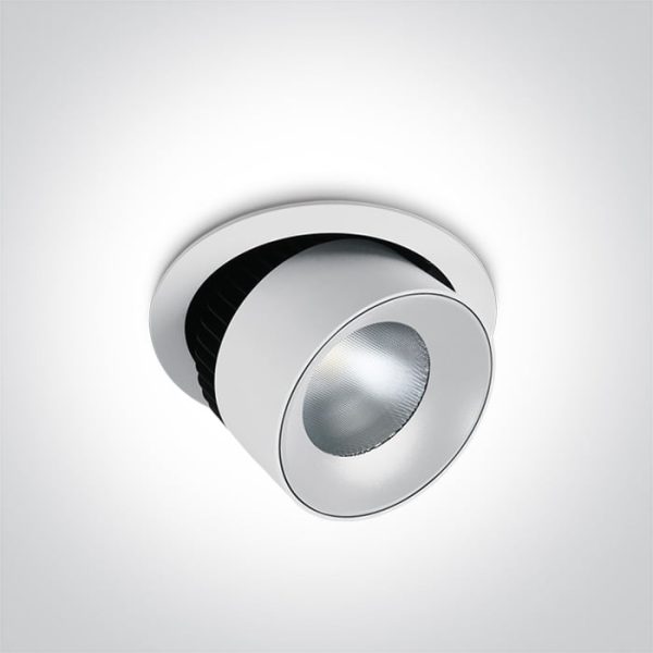 11125R Faretto incasso LED COB 25W 2070lm 40° 3000K Onelight - immagine 1