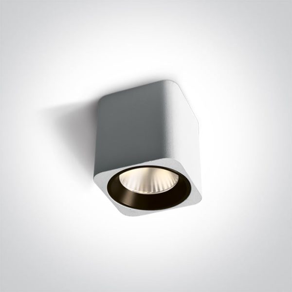 12107KA-W Faretto superficiale LED COB 7W 500lm 35° 3000K Onelight - immagine 1