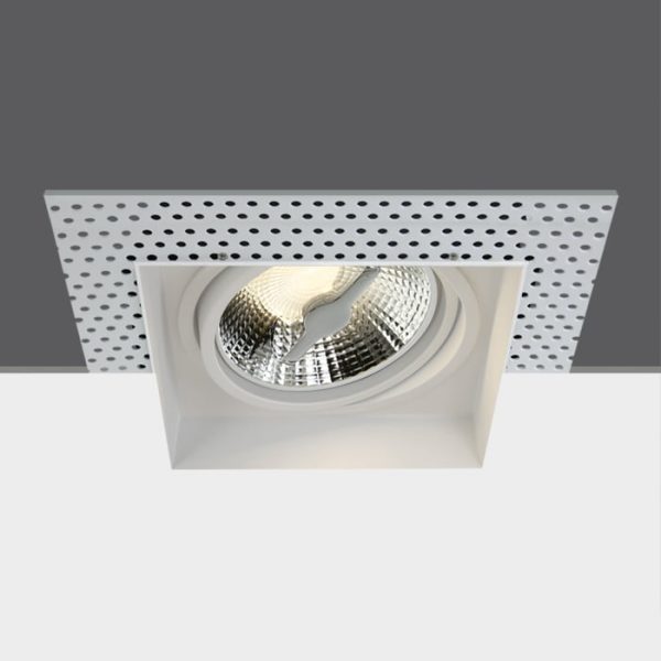 Portafaretto incasso quadrato 1xGU10 AR111 Onelight - immagine 1