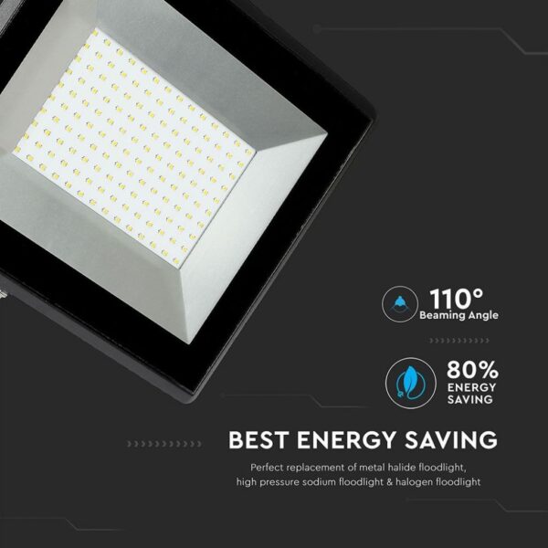 Proiettore LED SMD slim 100W 8500lm 110° 4000K IP65 - V-tac 5965 - immagine 4