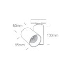Faretto LED COB bianco 10W 730lm 36° 3000K CRI80 IP20 Onelight - immagine 3