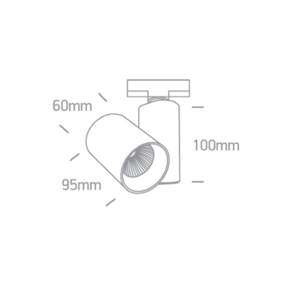 Faretto LED COB bianco 10W 730lm 36° 3000K CRI80 IP20 Onelight - immagine 3