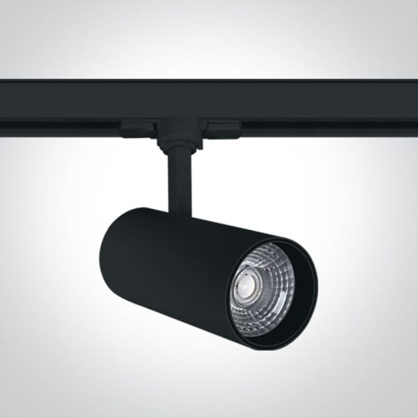 Faretto LED COB nero 20W 1700lm 38° 4000K CRI80 IP20 Onelight - immagine 1