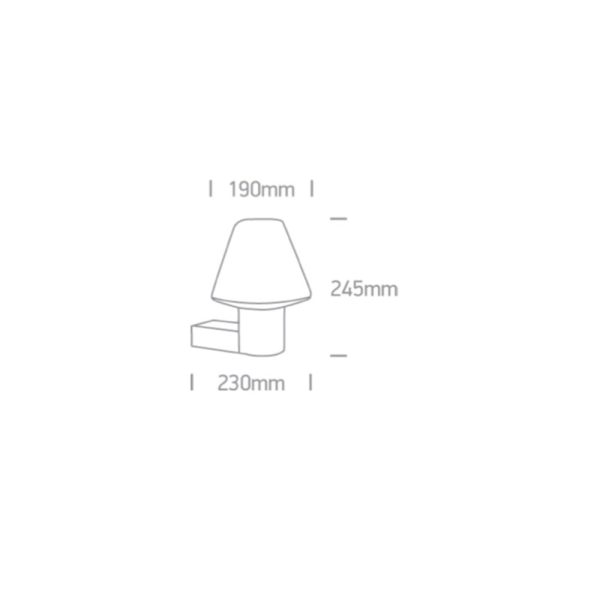 Applique da giardino 1xE27 max 15W IP44 Onelight - immagine 2