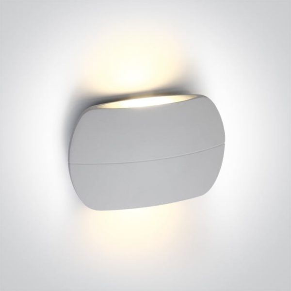 67378-W Applique per esterno 2x6W 2x420lm IP54 CRI80 Oneligh - immagine 1