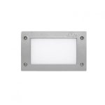 Applique LETI 200 grigio opale 1xGX53 IP66 Fumagalli