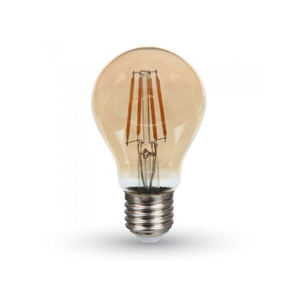 Lampadina LED Filamento E27 A60 4W 350lm 300° 2200K V-tac 282 - immagine 1