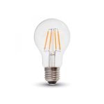 Lampadina LED Filamento E27 A60 4W 400lm 300° luce naturale 4000K V-tac 7119