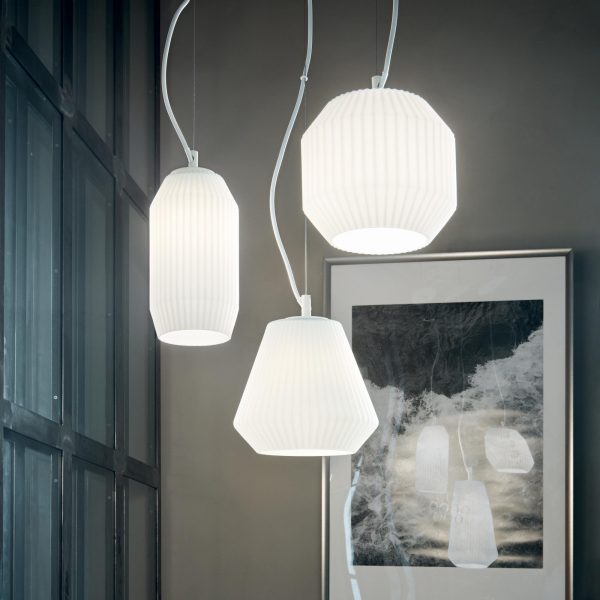 Lampadario a sospensione ORIGAMI SP3 E27 max 3x60W Ideal Lux - immagine 2