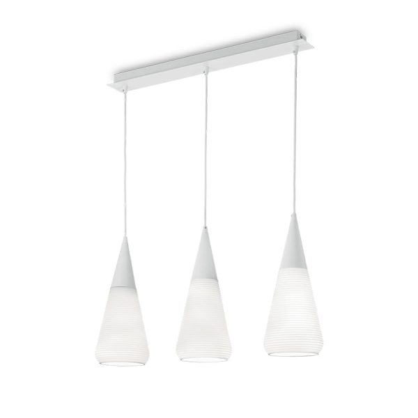 Lampadario a sospensione WAVE SP3 E27 max 3x60W Ideal Lux - immagine 1