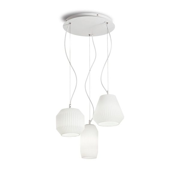 IL198095 Lampadario a sospensione ORIGAMI SP3 E27 max 3x60W Ideal Lux - immagine 1