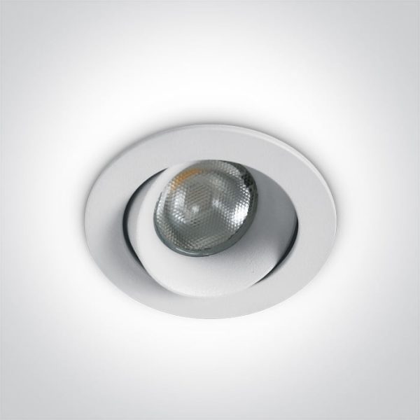 Faretto incasso bianco 3W 240lm 36° 3000K IP44 Onelight - immagine 1