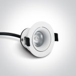 Faretto incasso bianco 3W 240lm 36° 3000K IP44 Onelight - immagine 2
