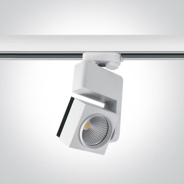 65626T Faretto LED COB per binario 25W 1900lm 3000K 45° IP20 Onelight - immagine 1