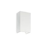 Lampada da parete FLASH Gesso AP1 bianca G9 max 40W Ideal Lux