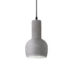 Lampadario a sospensione OIL SP1  corpo in cemento grigio 1xE27 max 15W ideal lux