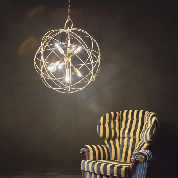 Lampadario a sospensione KONSE SP7 E27 max 6x60W ideal lux - immagine 2