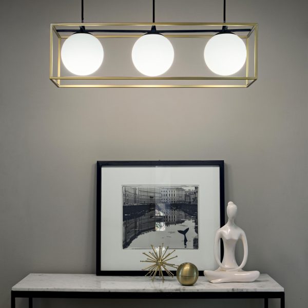 Lampadario a sospensione LINGOTTO SP3 E14 max 3X40W Ideal Lux - immagine 2