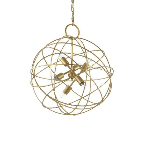 Lampadario a sospensione KONSE SP6 E27 max 6x60W ideal lux - immagine 1