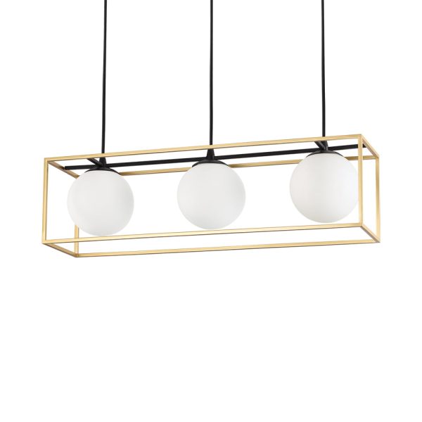 IL198125 Lampadario a sospensione LINGOTTO SP3 E14 max 3X40W Ideal Lux - immagine 1