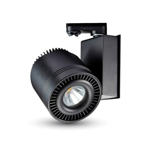 Faretto LED COB da binario nero 45W 2300lm 25° 4000K V-tac - immagine 1