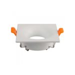 Portafaretto quadrato GU10 quadrato bianco V-tac