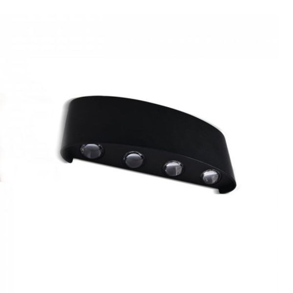 Applique per esterno due vie nero 8W 800lm 150° IP54 - V-Tac - immagine 1