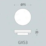 Lampadina LED GX53 3W 350lm 120° luce naturale 4000K - Fumagalli - immagine 2