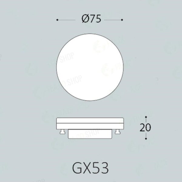 Lampadina LED GX53 3W 350lm 120° luce naturale 4000K - Fumagalli - immagine 2