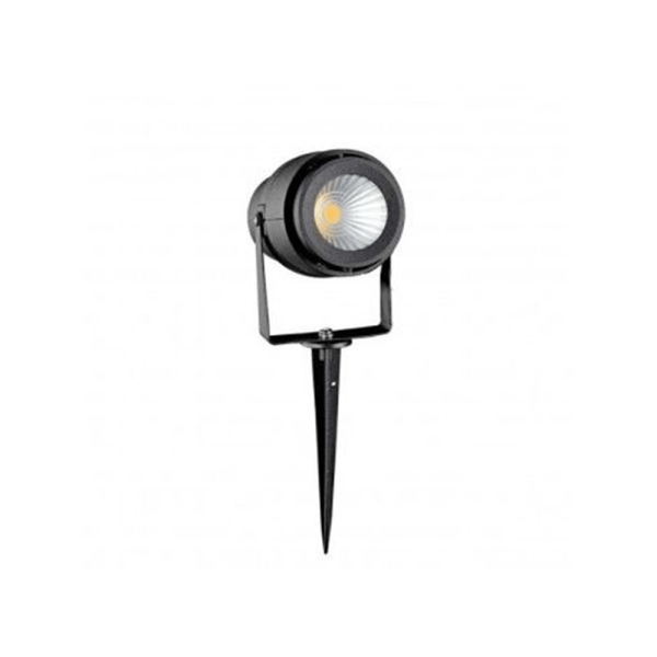 V7545 Faretto con picchetto nero da giardino 12W 720lm 30° IP65 4000K V-tac 7545 - immagine 1