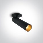 Faretto LED COB nero 12W 1020lm 36° 3000K CRI90 IP20 Onelight