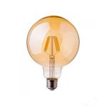 Lampadina LED E27 G125 6W 806lm LUCE CALDA 2200K V-Tac Samsung 291
