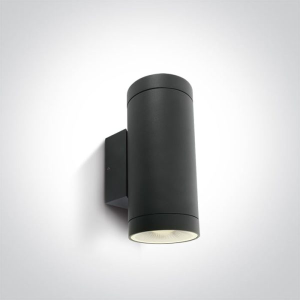 Lampada da parete antracite per esterni 2xE27 PAR30 IP65 Onelight - immagine 1