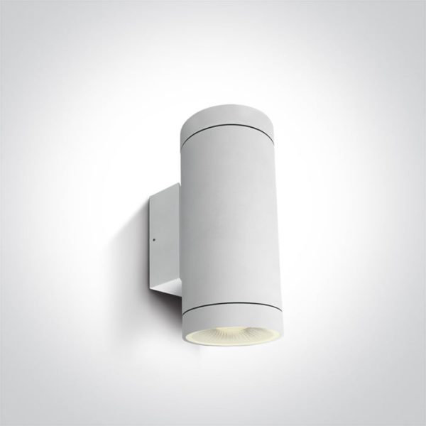 Lampada da parete bianco per esterni 2xE27 PAR30 IP65 Onelight - immagine 1