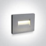 Segnapasso grigio 3,6W 85lm luce calda 3000K 44° IP65 Onelight