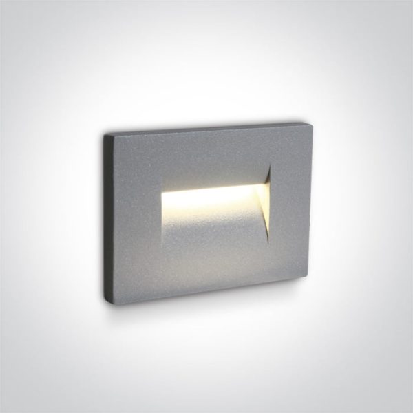 Segnapasso grigio 3,6W 85lm luce calda 3000K 44° IP65 Onelight - immagine 1