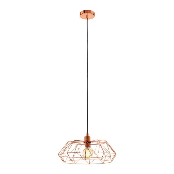 Lampadario moderno a sospensione CARLTON2 1xE27 EGLO 49488 - immagine 1