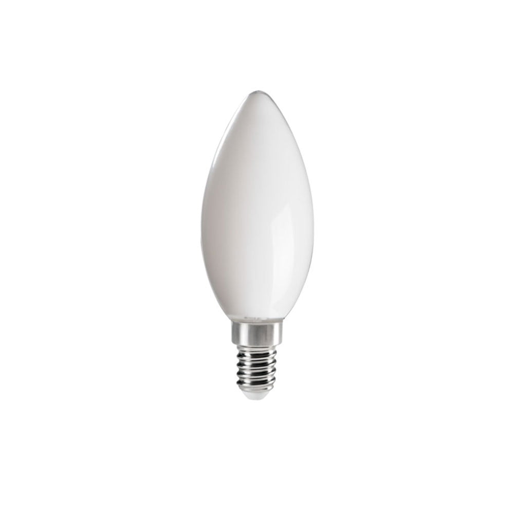 Lampadina LED filamento candela opaca E14 6W 810lm 320° luce naturale 4000K  - Kanlux 